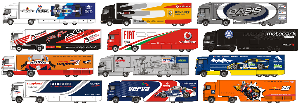 Team Trucks Decorations